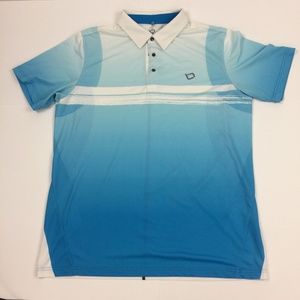 Long Ball Blue Polo Shirt Size XL